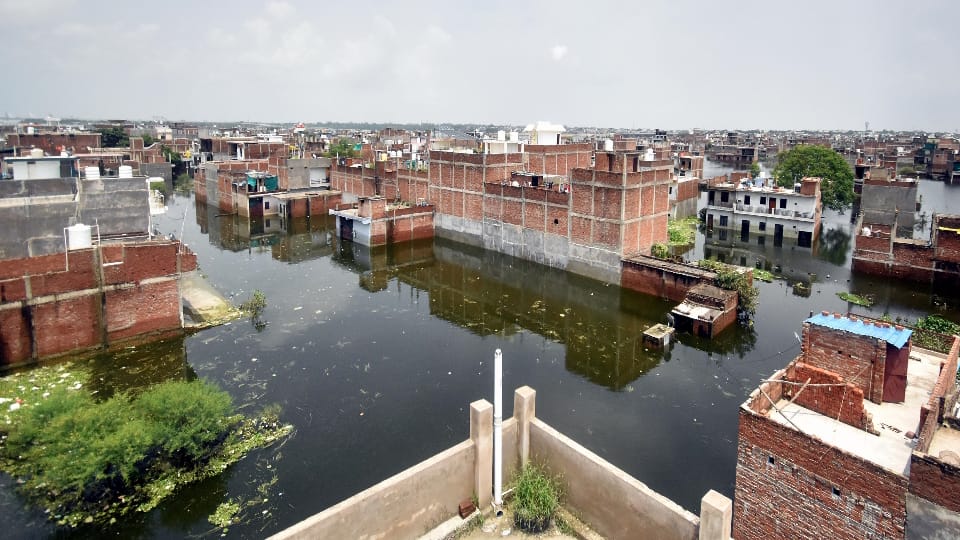 Prayagraj flood news 70,000 Left Homeless as Ganga-Yamuna Floodwaters Recede Know Details in Hindi