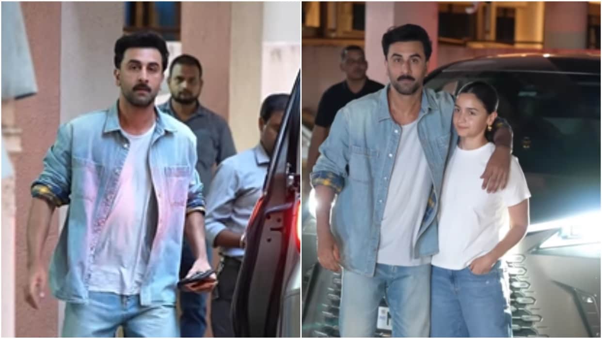 alia Bhatt ranbir kapoor romantic moment outside sanjay leela bhansali office love and war