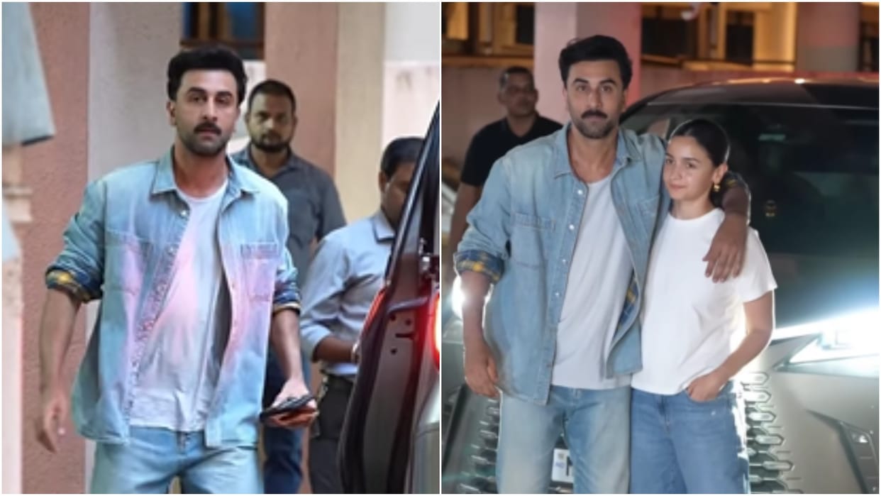 alia Bhatt ranbir kapoor romantic moment outside sanjay leela bhansali office love and war