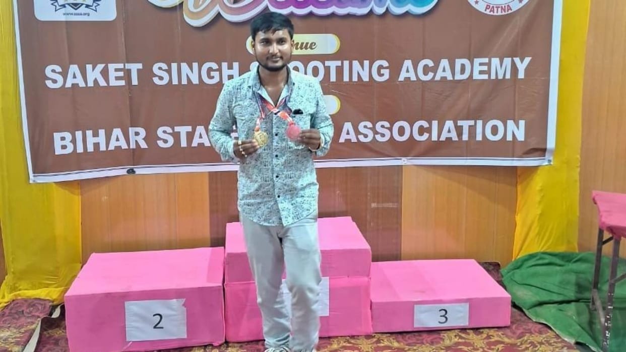Bihar: Vishal Kumar of Muzaffarpur won gold medal in Bihar State Shooting Championship