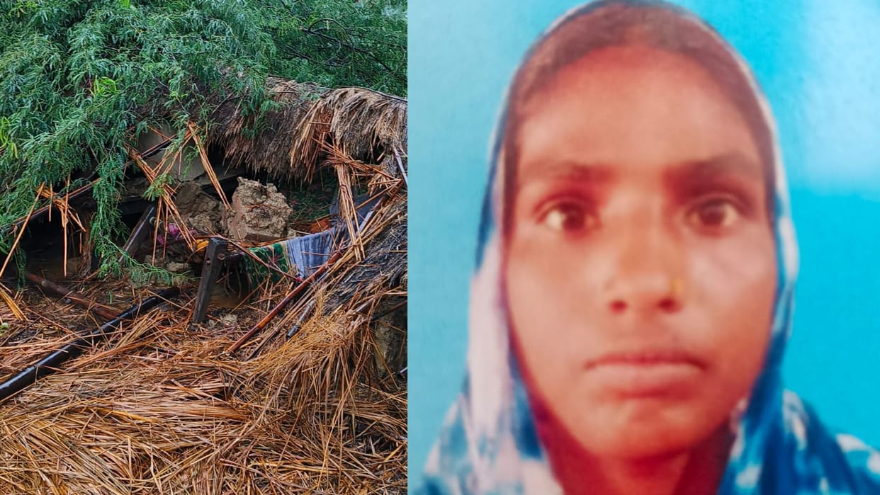 Amethi: A girl died after a tree fell on her roof, her father was injured