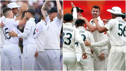 इंग्लैंड और ऑस्ट्रेलिया की टेस्ट टीमें