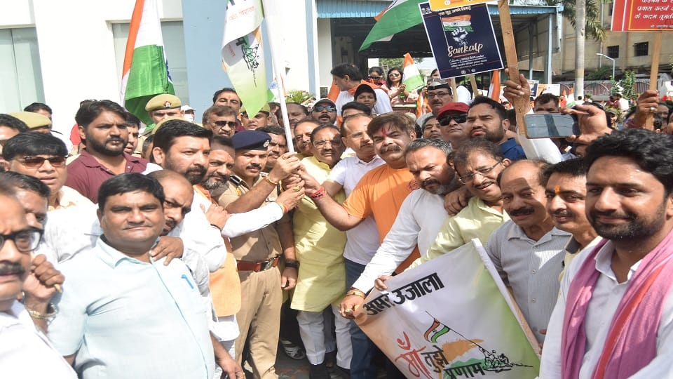 The confluence of patriotism was seen with enthusiasm and passion in the tricolor bike rally