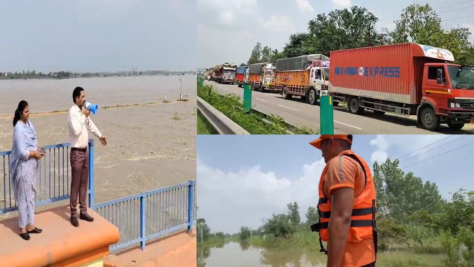 Ganga in furious form: Delhi-Pauri highway closed, buses stopped in Mirapur