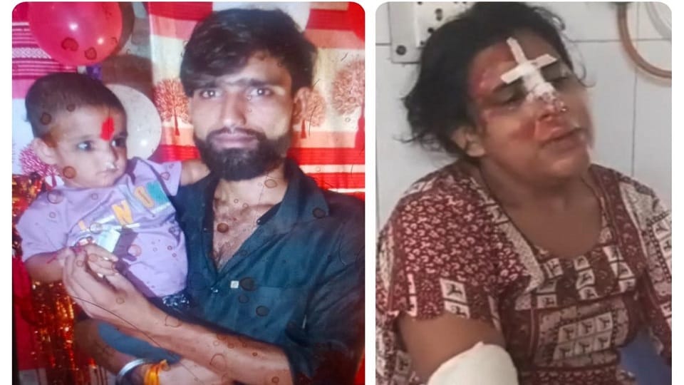 Muzaffarnagar: Bike fell as soon as it collided with the bike, crushed one year old child and uncle