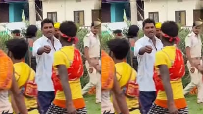 कांवड़ियों को खैनी बांटता दिखा शख्स