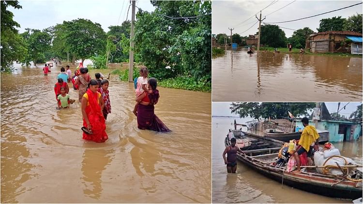 Bihar Flood: गंगा में बढ़ा जलस्तर, बाढ़ के पानी में पटना की छह ग्राम पंचायतें डूबीं, नाव ही बनी सहारा