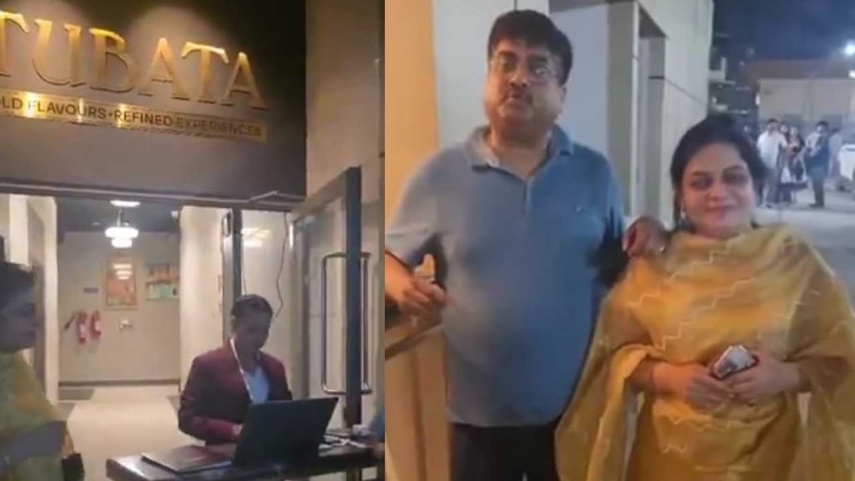 woman wearing salwar suit prevented from entering restaurant in Pitampura viral video