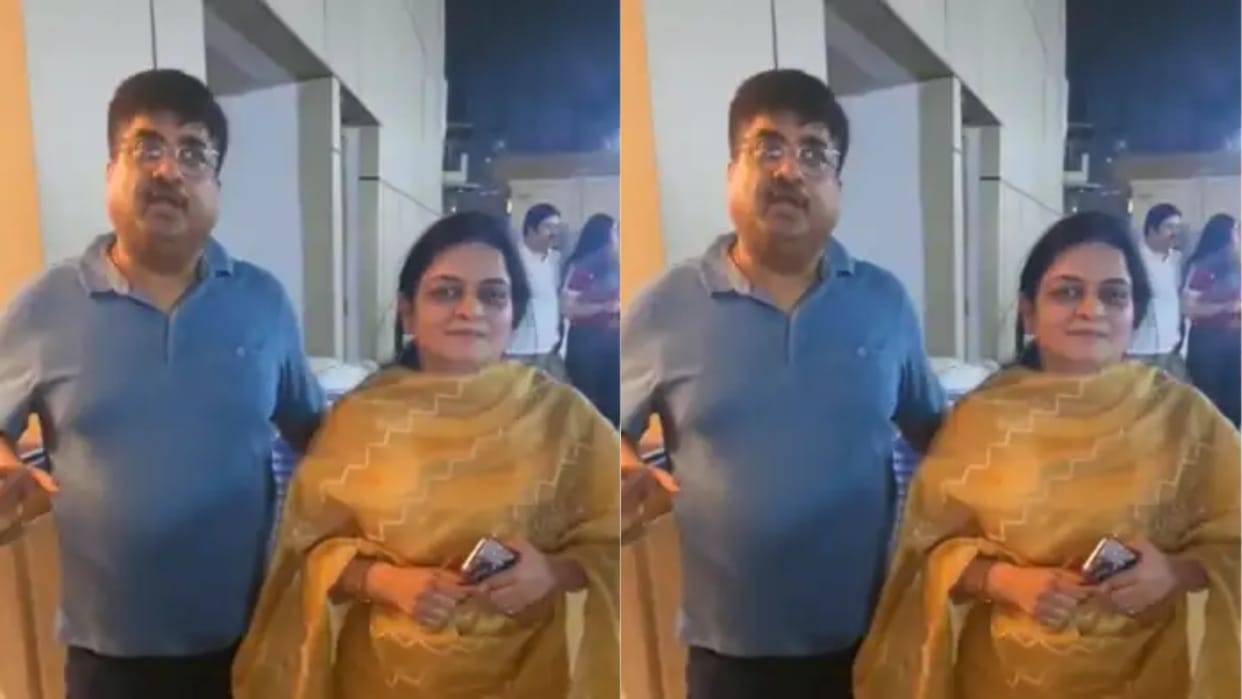 woman went to a restaurant with her husband wearing a simple suit salwar she was stopped outside the gate
