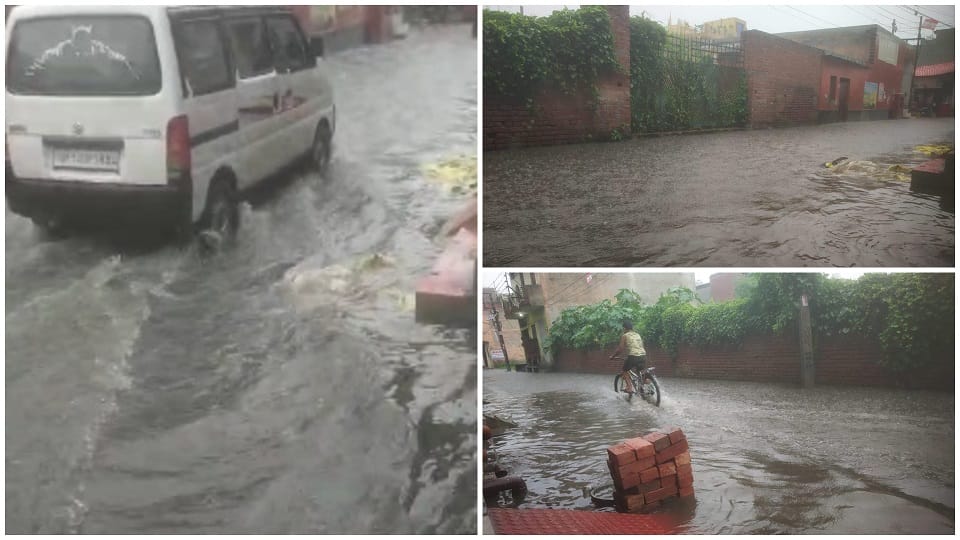 Heavy rains cause waterlogging in Ghaziabad