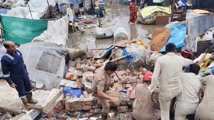 Wall Of Samadhi Sthal In Jaitpur Fell On Slums Seven People Including Two Children Died – Amar Ujala Hindi News Live
