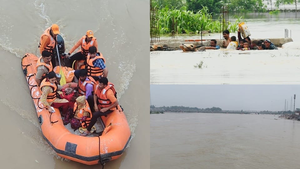 Water entered Moradabad city: Administration issued alert, crisis in villages too, pictures of Ramganga