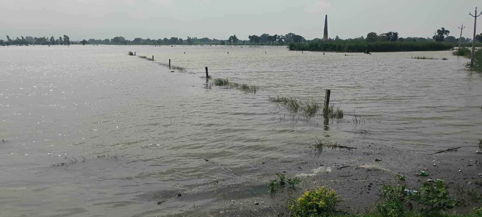 flood in up water level of yamuna rises in mathura after discharge on hathnikund barrage