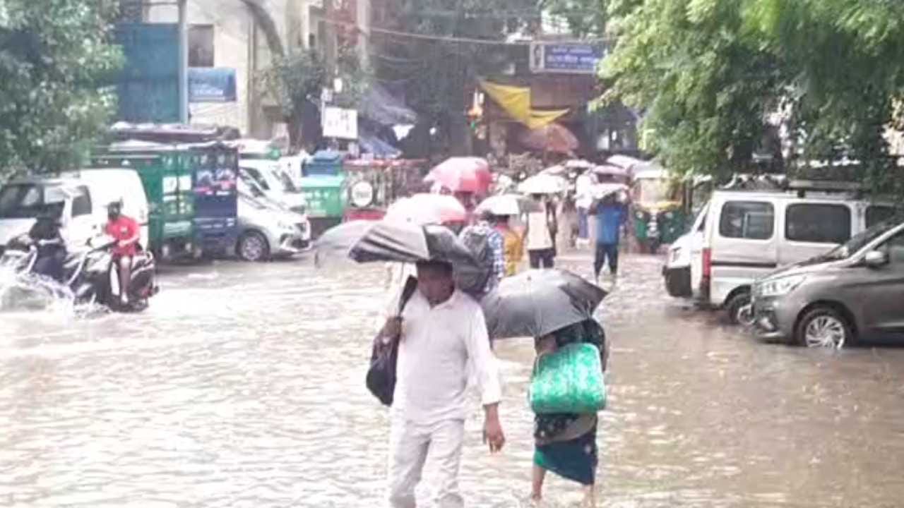 Heavy rain in Delhi-NCR on Raksha Bandhan and waterlogging in many areas see pictures