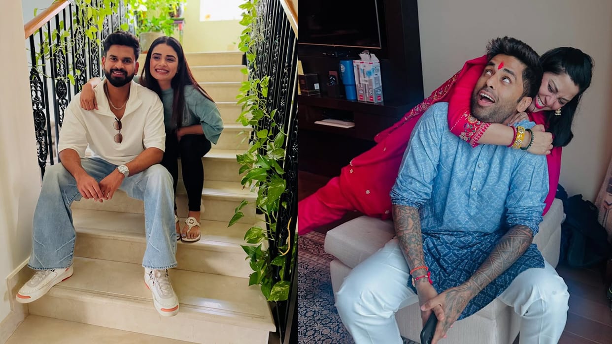 cricketers celebrating raksha bandhan shreyas iyer suryakumar yadav arjun tendulkar see photos