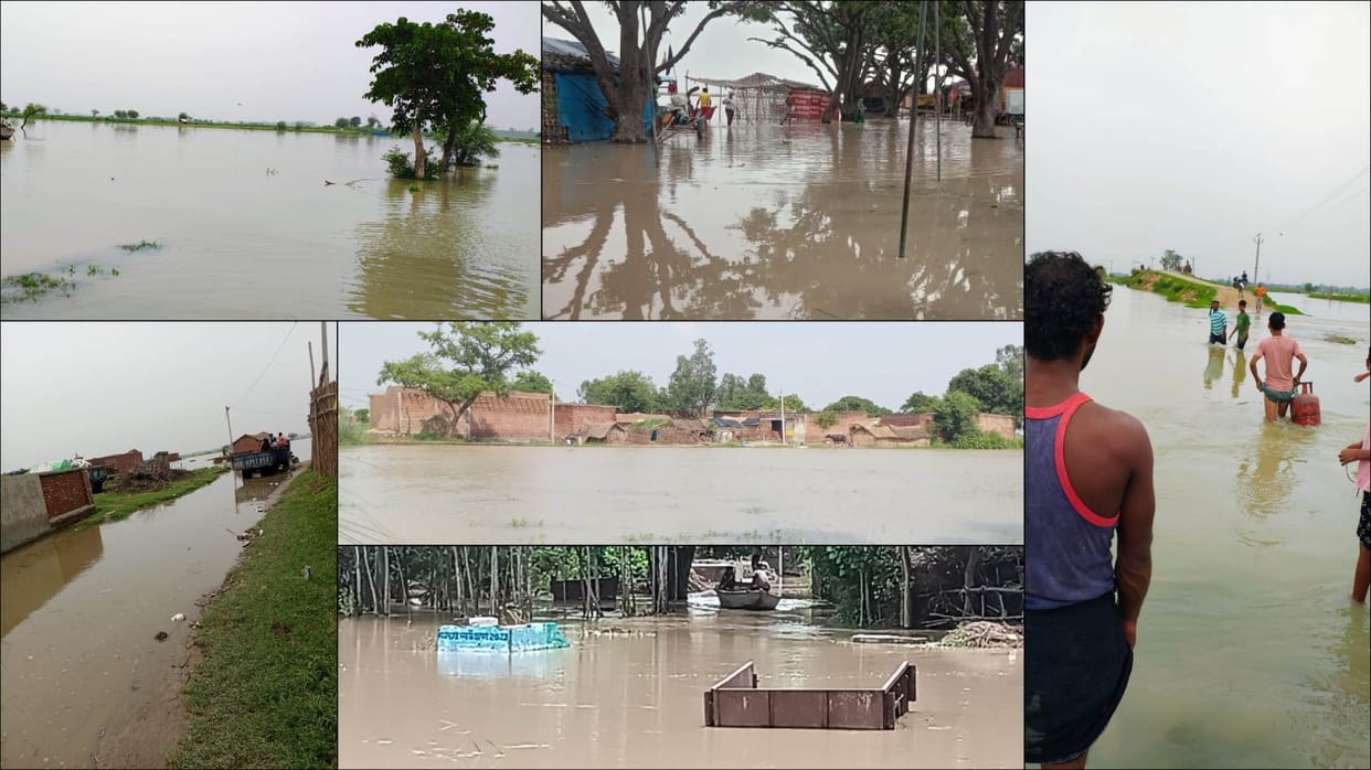 UP Floods Ganga and Ramganga Overflow, 28 Villages Submerged, Thousands Affected