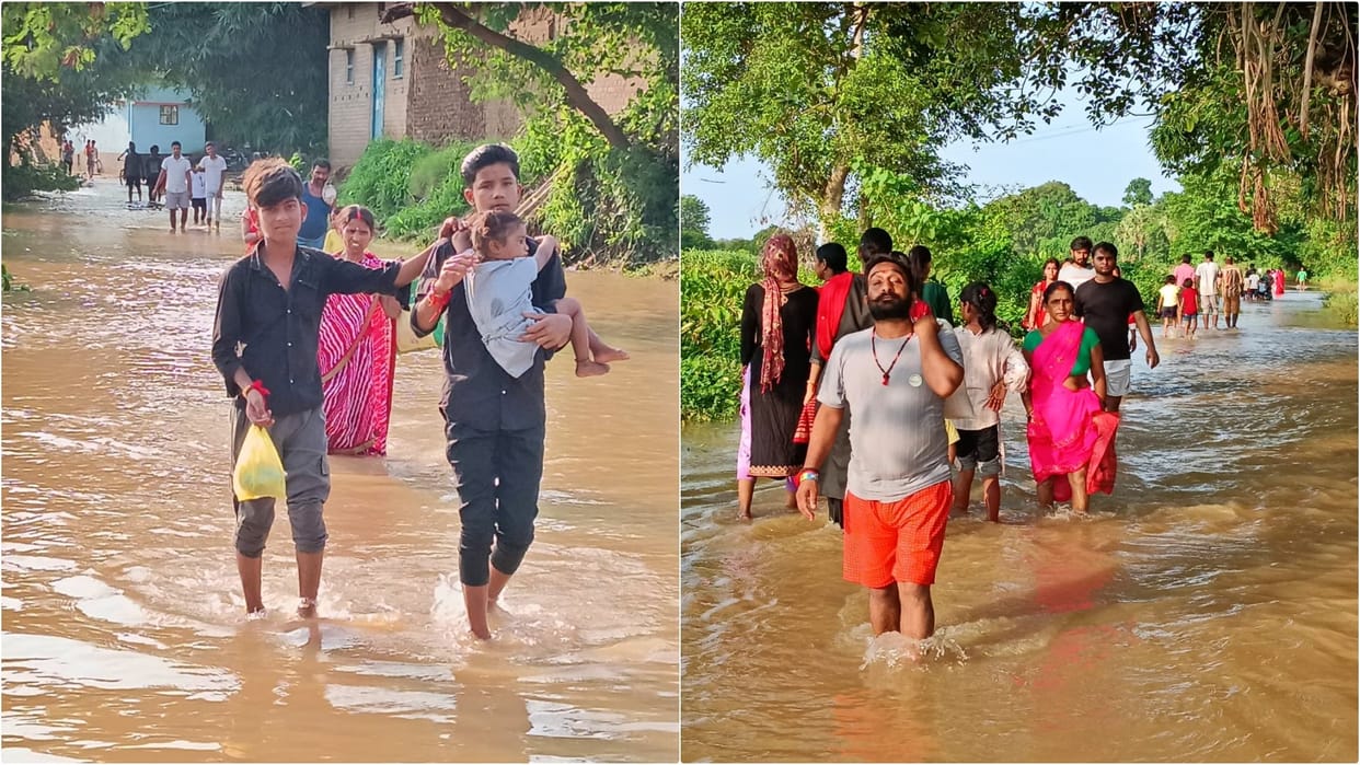 Bihar Flood: Life halted due to floods in Patna schools closed traffic disrupted administration's negligence