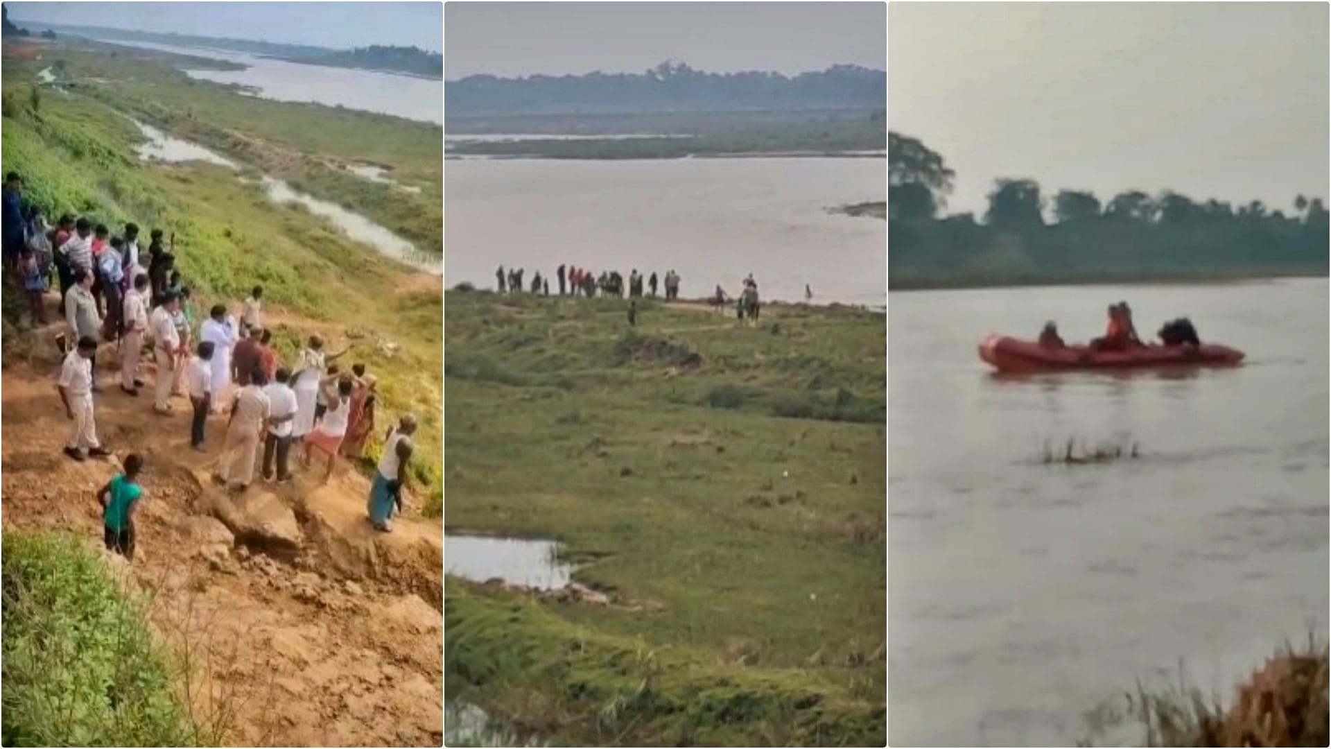 लापता बच्चों को तलाश रही एसडीआरएफ टीम