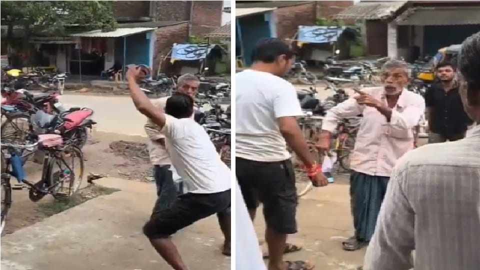Farmer who went to get urea in Maharajganj was beaten with slippers