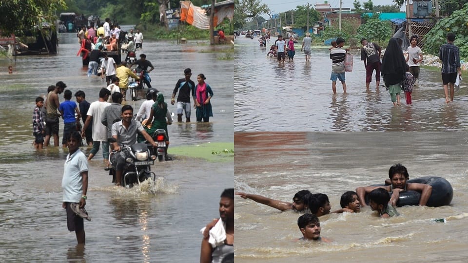 Moradabad Flood Update: Ramganga Crosses Danger Mark, Farmer Drowns, 30 Families Stranded After Dam Breach