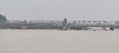 मुरादाबाद में बाढ़ का नजारा