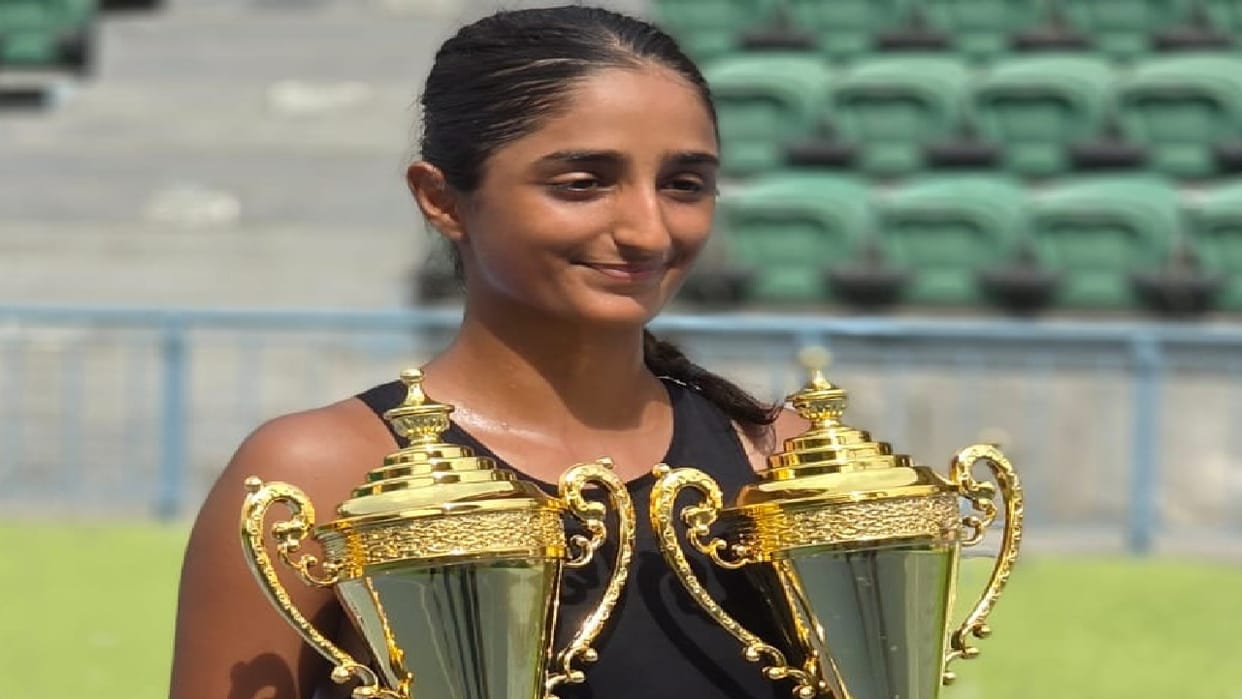 Bareilly Mahika won singles and doubles titles in lawn tennis tournament