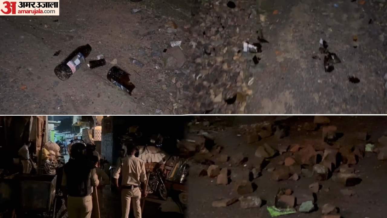 MP Rewa Violence: Stone Pelting, Bottle Attacks, and Women Joining the Clash Police Also Targeted