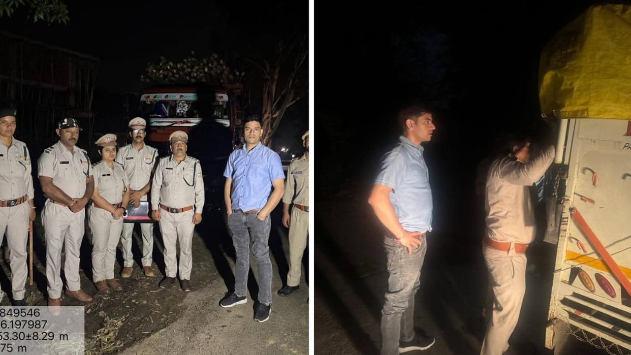 Kangra Forest Division Dehra took major action against forest mafia they were carrying wood on expired permit