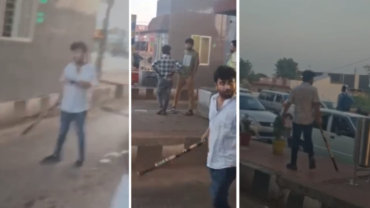 Claiming to be nephew of BJP MLA Manoj Chaudhary of Dewas district, he created a ruckus at bhaunraasa toll