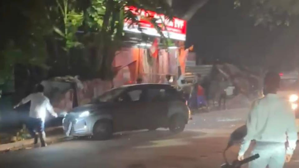 Kanpur: Angry driver tried to run over youths with car, arrested