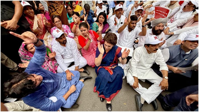 Opposition MPs begin protest march from Parliament to EC office against voter roll revision in Bihar