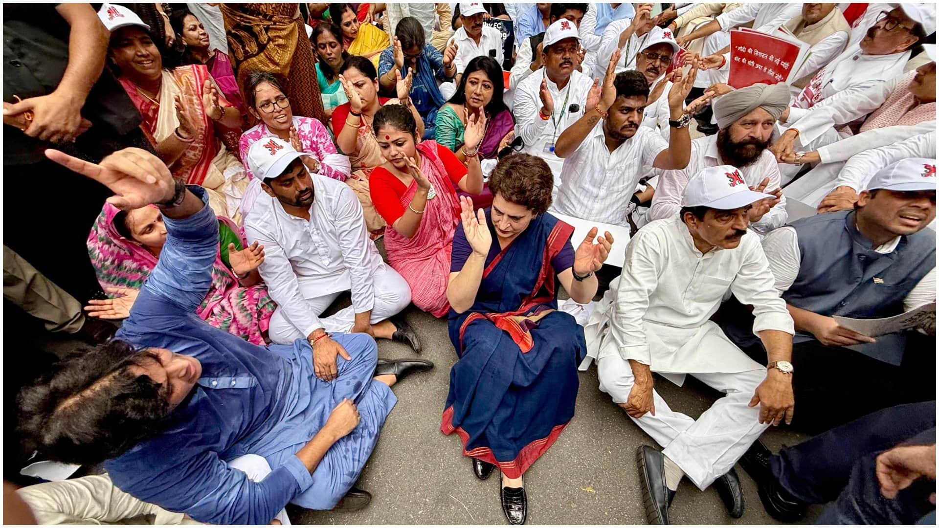 Opposition MPs begin protest march from Parliament to EC office against voter roll revision in Bihar
