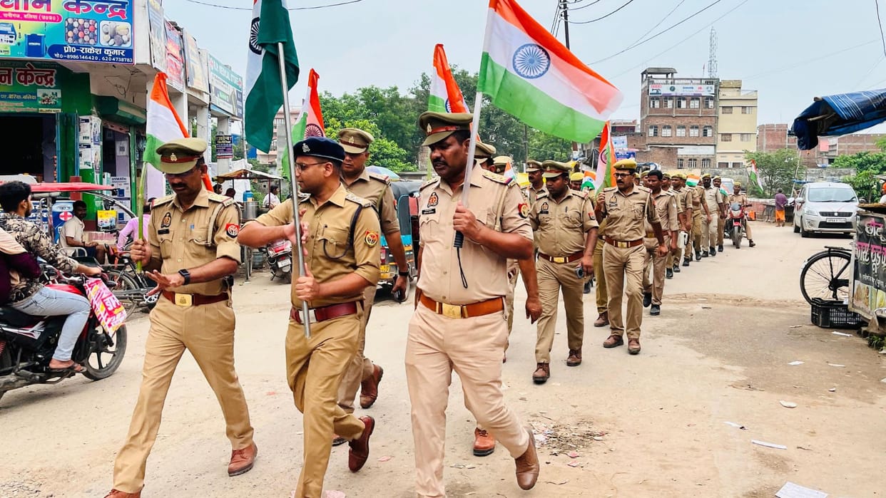 Independence Day Tiranga Yatra took place in Ballia town echoed with patriotic slogans
