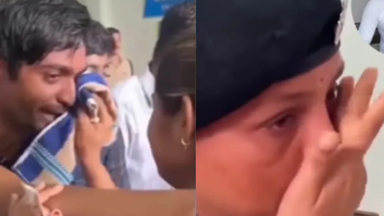 Sisters came to tie Rakhi to their brothers in jail wiped their tears even the female police got emotional