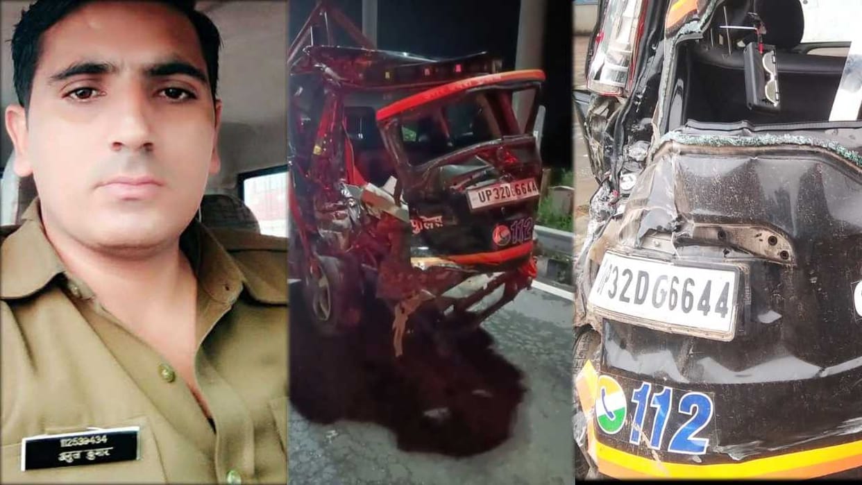 policeman died in truck accident on Delhi-Meerut Expressway in Ghaziabad