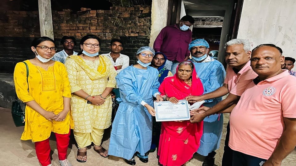 Efforts of Bharat Vikas Parishad started yielding results first eye donation was done to the medical college i