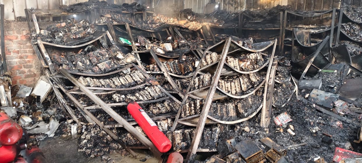 Bihar: Huge fire breaks out in warehouse, property worth lakhs burnt to ashes