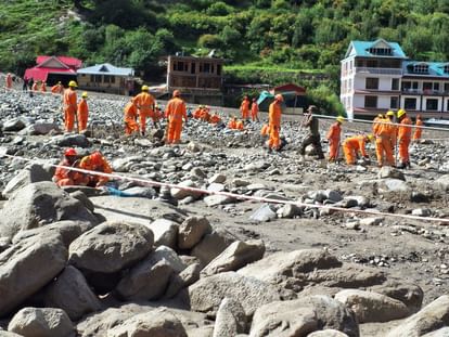 Uttarkashi Dharali Cloudburst Live news Rescue and Search Operation 7th day bad Weather All Update In Hindi