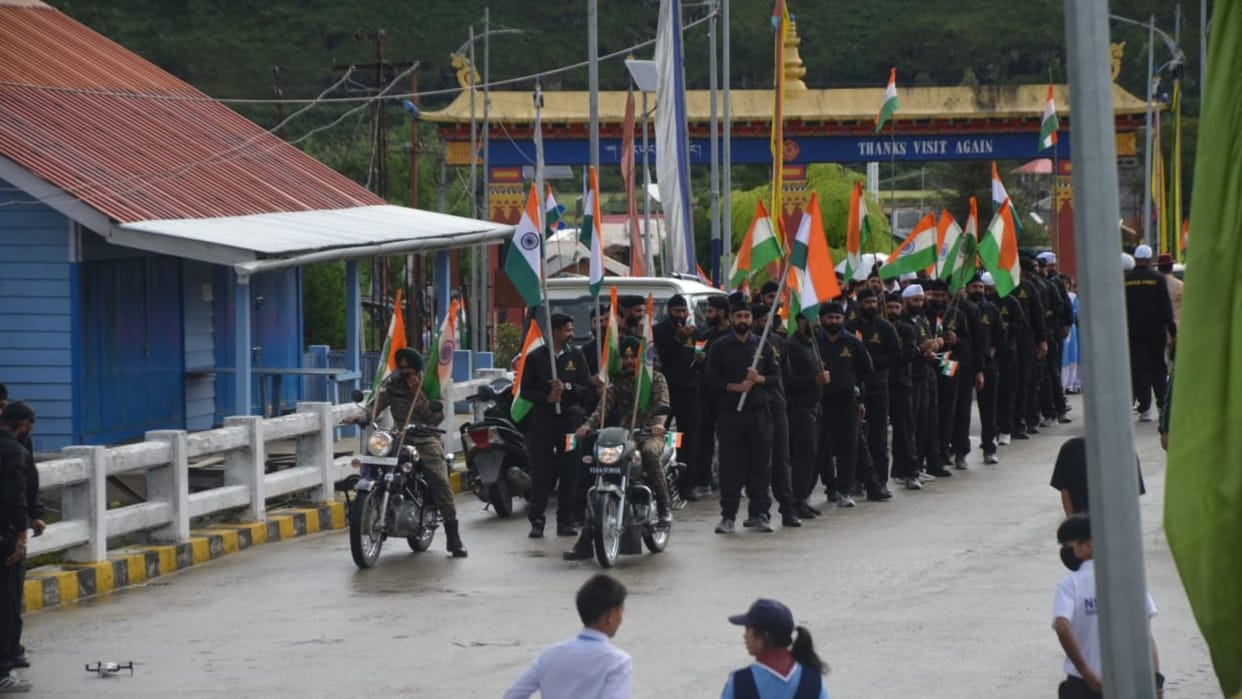 The spirit of patriotism was seen in the Har Ghar Tiranga campaign in the valleys of Arunachal Pradesh