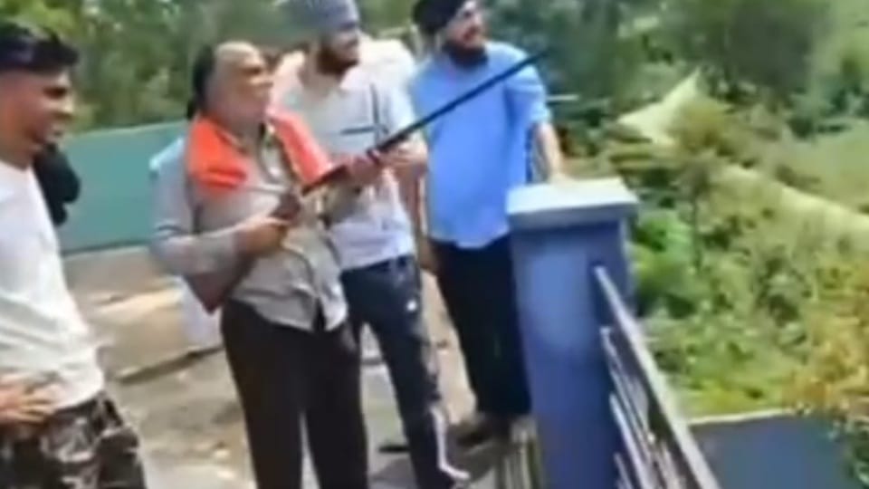 Firing in celebration at Army soldier retirement party in Hoshiarpur