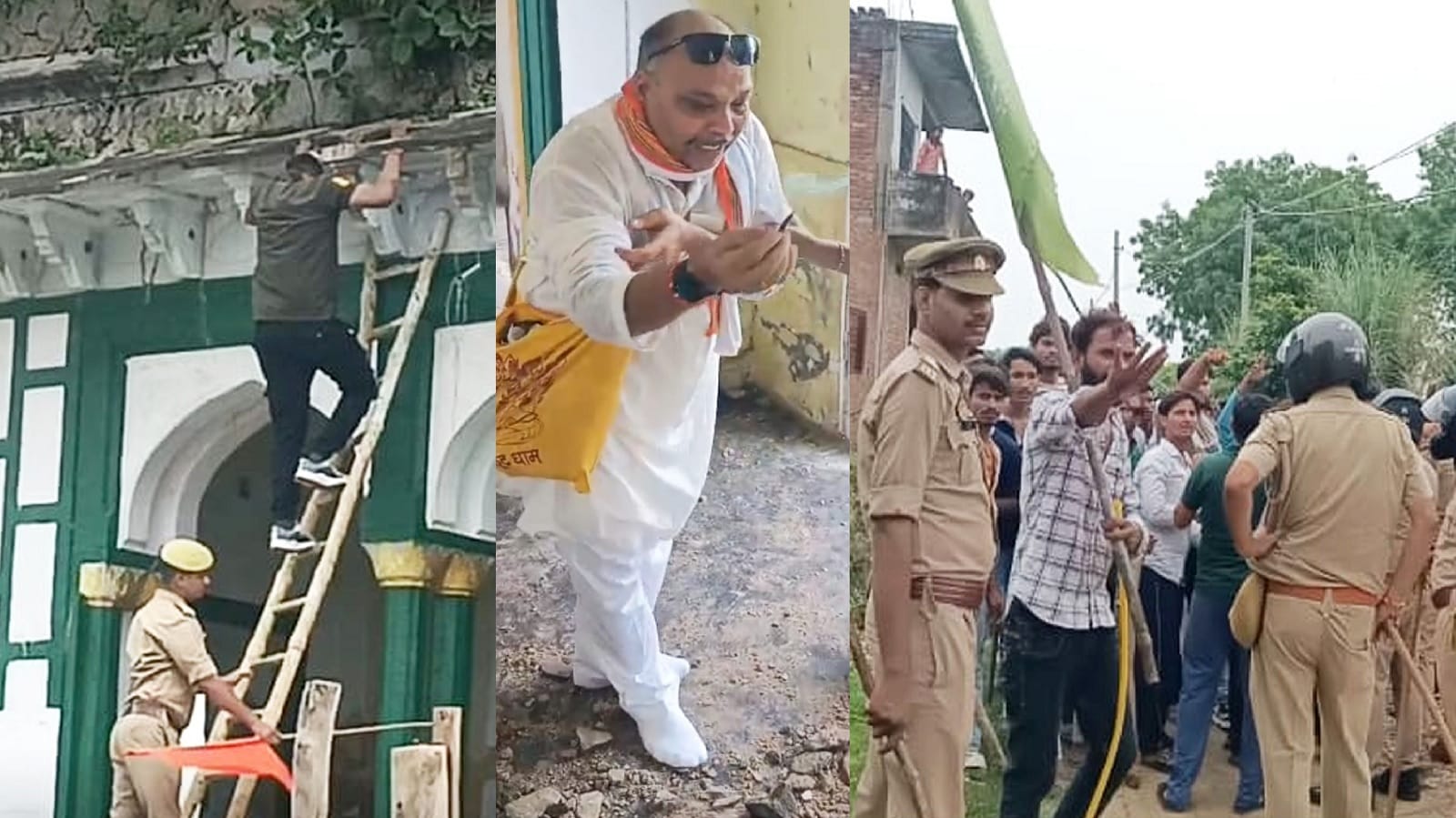 Fatehpur Temple Mosque Protest Police appeared helpless in stopping the crowd late in understanding situation