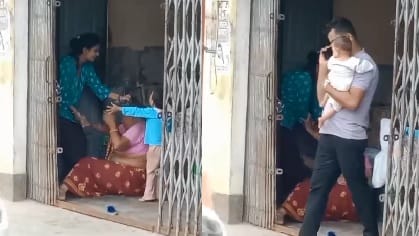 Etawah Elderly woman beaten up in Bharthana dragged by her hair slapped police started investigation