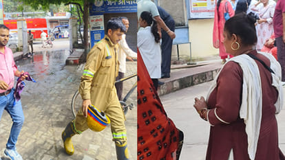Kanpur: Fire broke out in the OT of Bara Sirohi CHC, patients ran away to save their lives