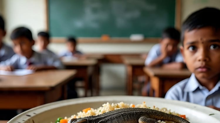 Bihar: मध्य विद्यालय सीरियावां में मिड-डे मील में मरी हुई छिपकली मिली, अभिभावकों में आक्रोश; होगी कार्रवाई