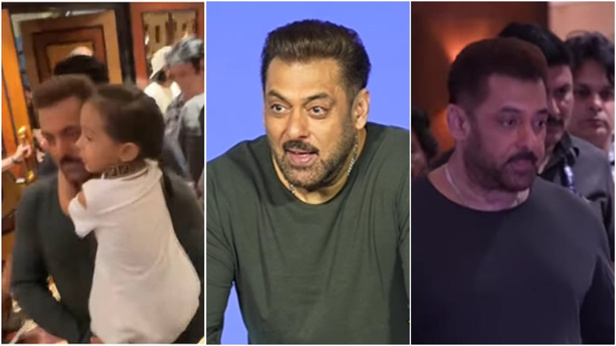 salman khan attends a event with his niece Ayat adorable video goes viral