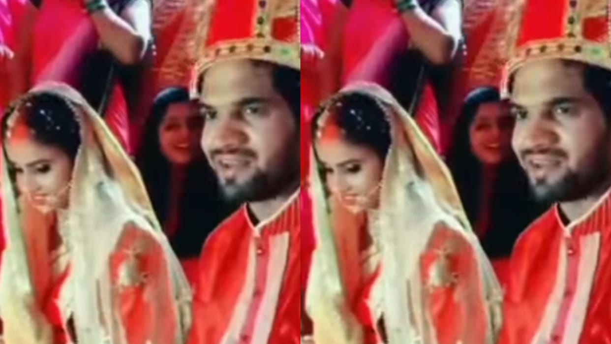 Shadi Ka Video viral panditji explaining promises of groom in wedding but sudden reaction people shocked