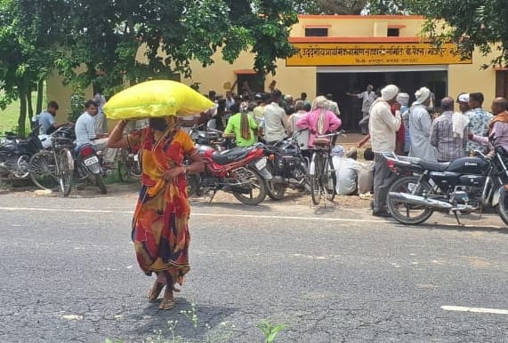 After standing in queue from morning till evening, we got one sack of urea