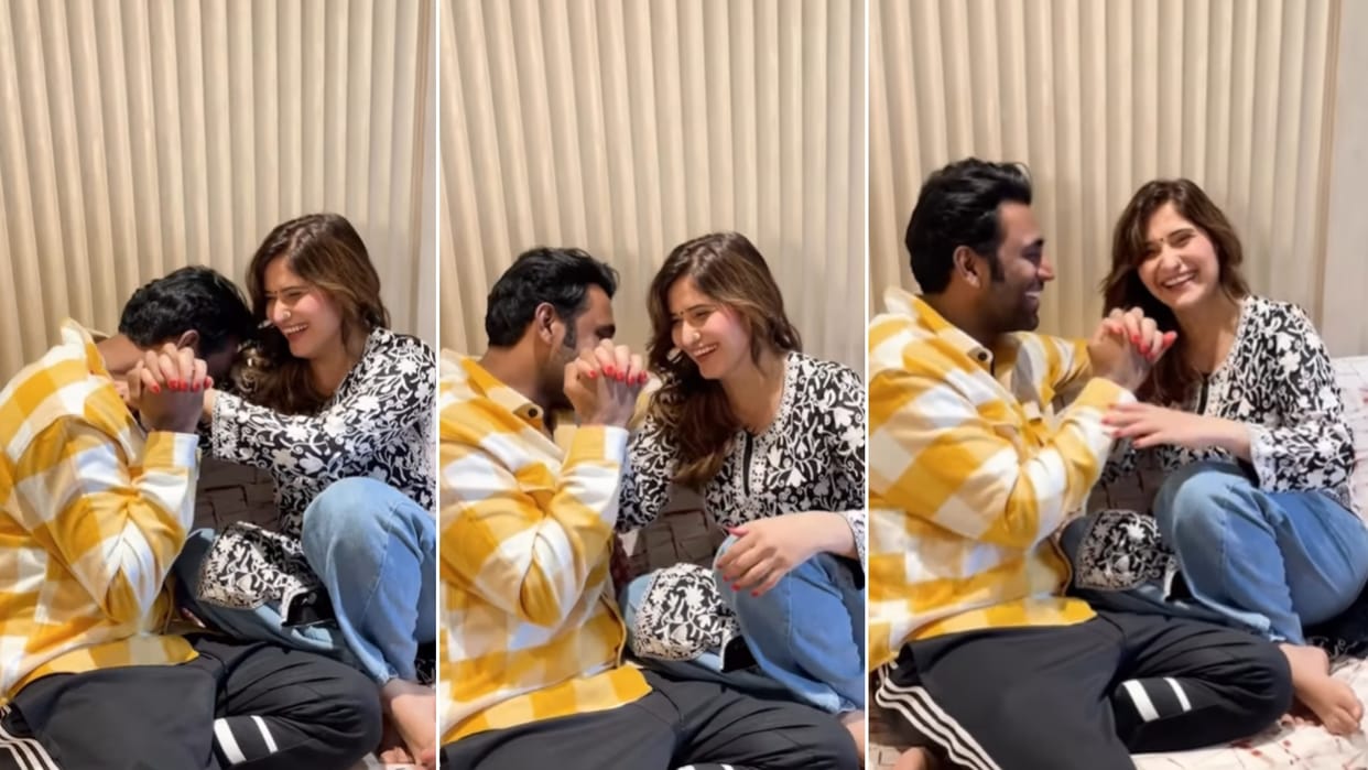 arti singh share Dooja song viral steps from ajay devgn son of sardar 2 with hubby deepak chauhan video viral