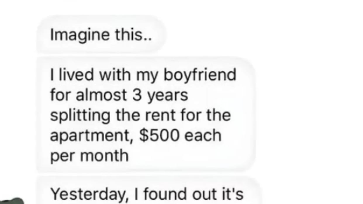 The girl was living with her boyfriend for a long time by paying rent the boy was the landlord