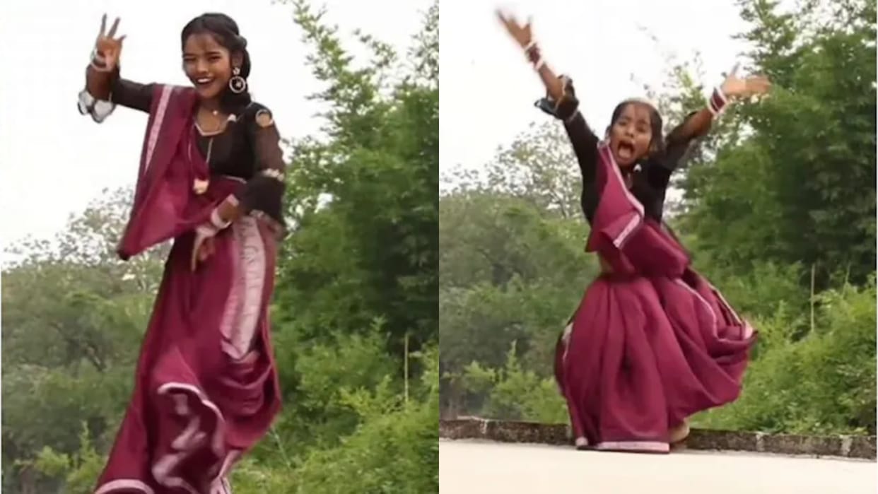 The girl was making a reel by dancing on the roof then her foot slipped and she fell down Video Goes Viral